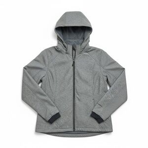 Free Country Gray Fleece-Lined Hooded Softshell Jacket XL